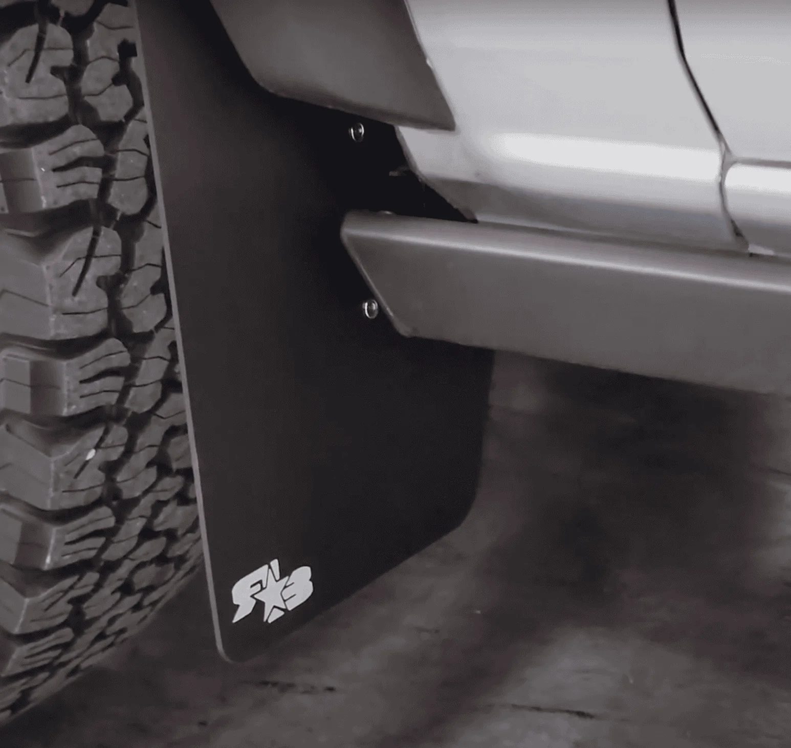 Ford Bronco Rokblokz mudflaps installed on Bronco 1648408897344