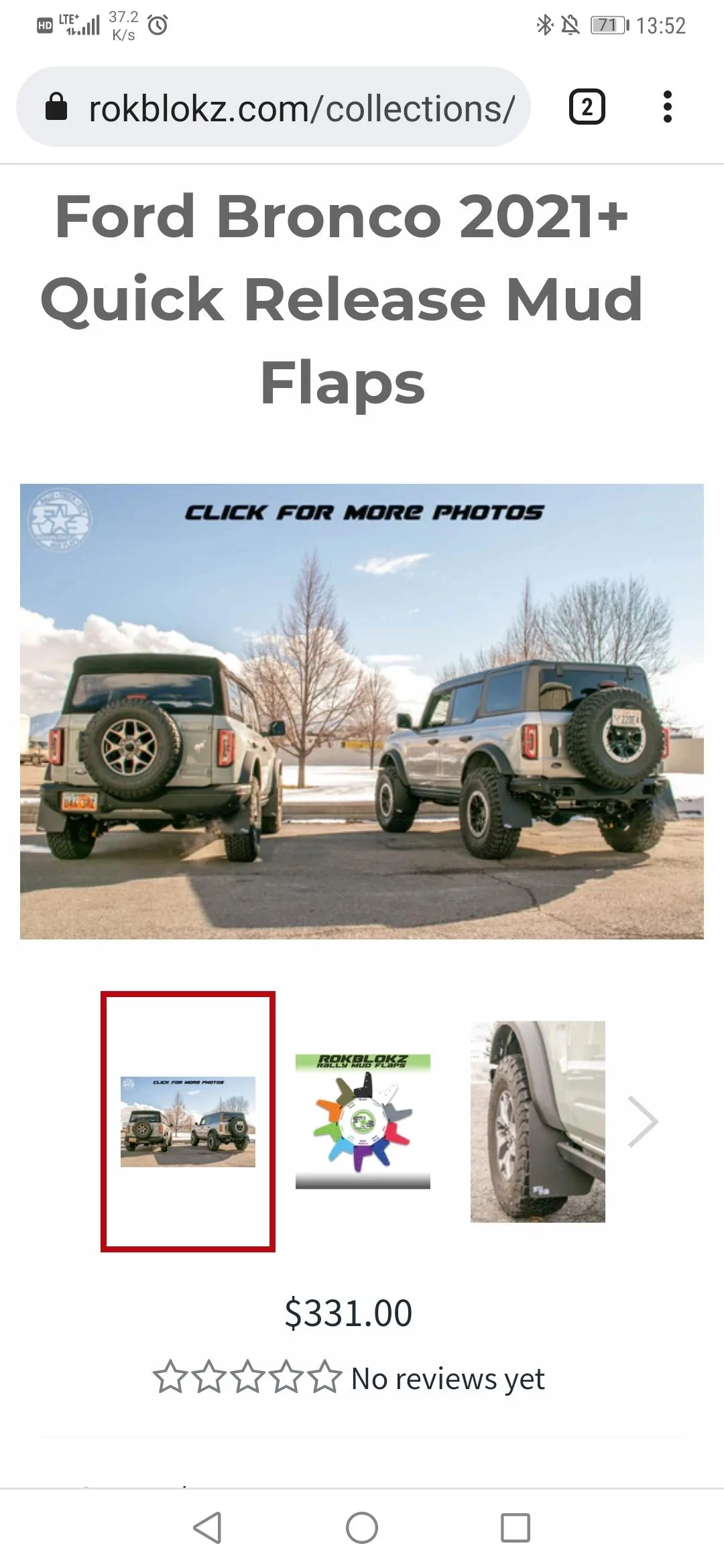 Ford Bronco Rokblokz mudflaps installed on Bronco Screenshot_20220327_135249_com.android.chrom