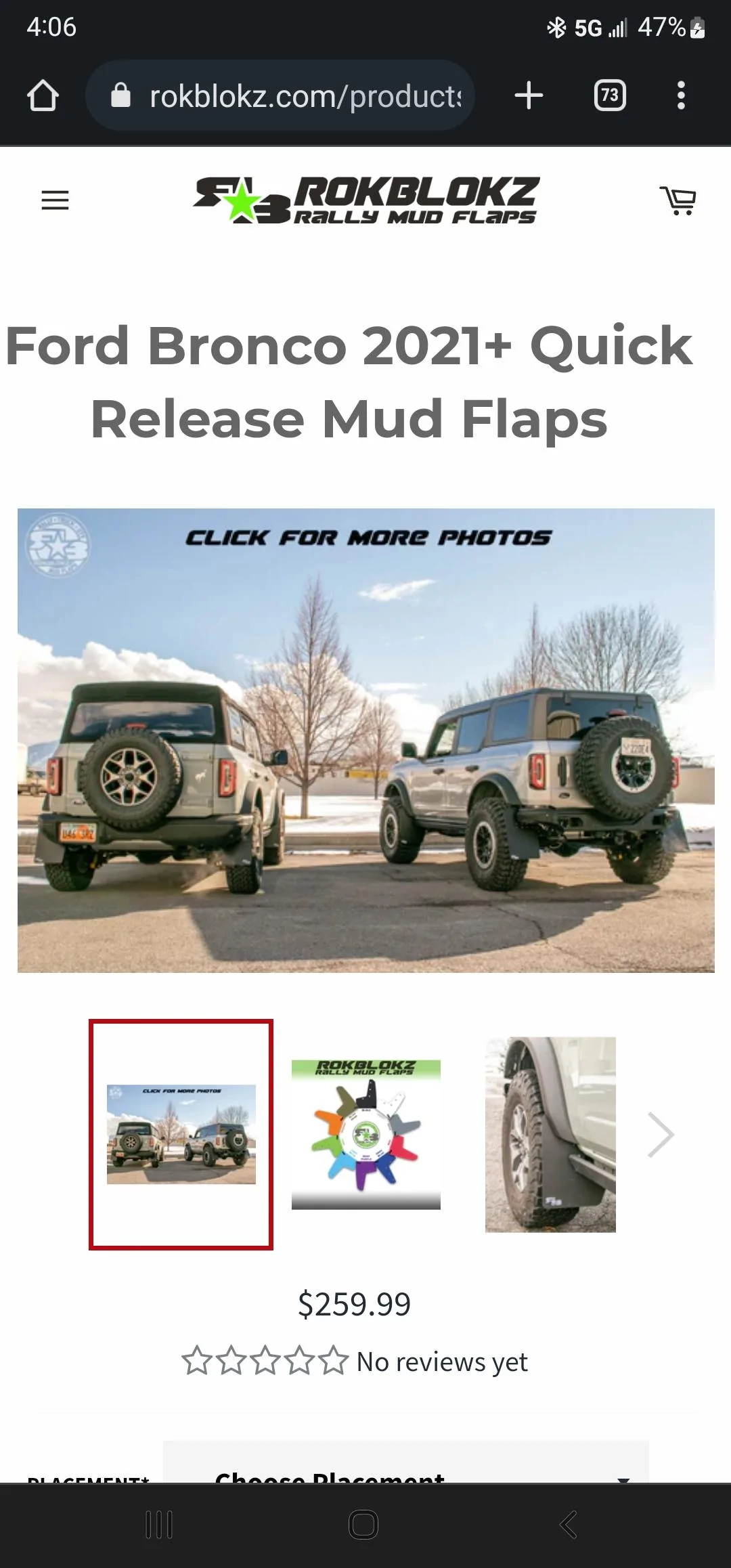Ford Bronco Rokblokz mudflaps installed on Bronco Screenshot_20220327-160621_Chrom