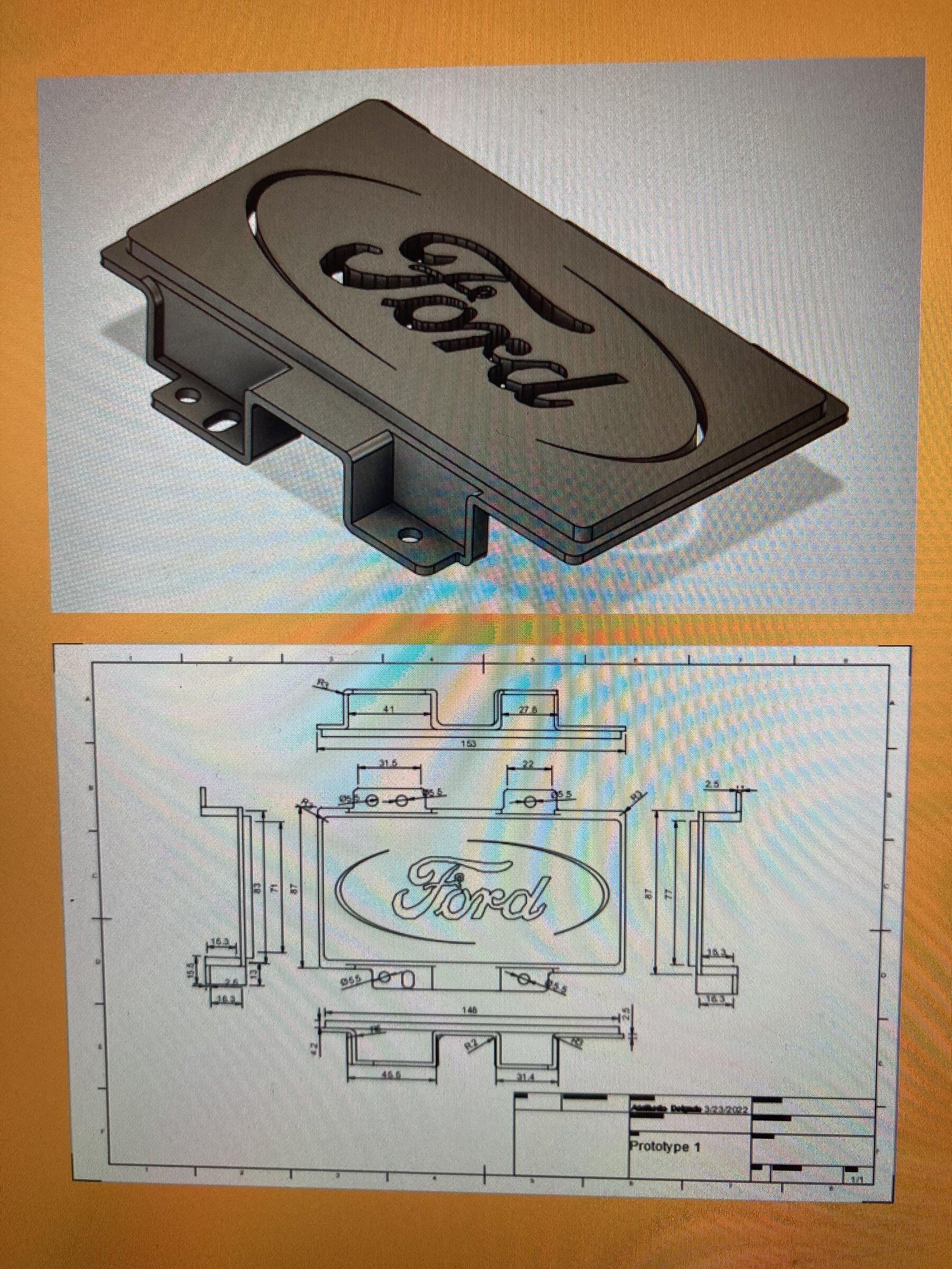 Ford Bronco Phone Mount Wireless Charging DC525157-3FBA-41C5-9C4A-4845748B579D