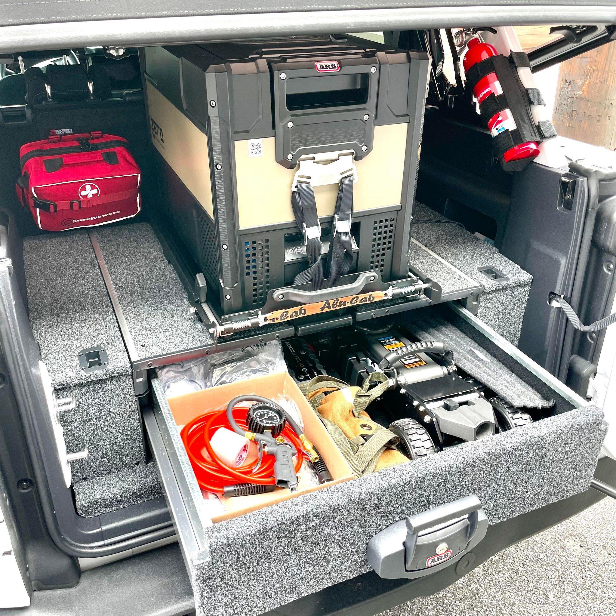 ARB Roller Drawer Kit with Roller Top for 2021+ Ford Bronco Installed ...