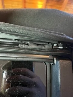 Ford Bronco Soft Top Seal Loose on Driver Side IMG_3108