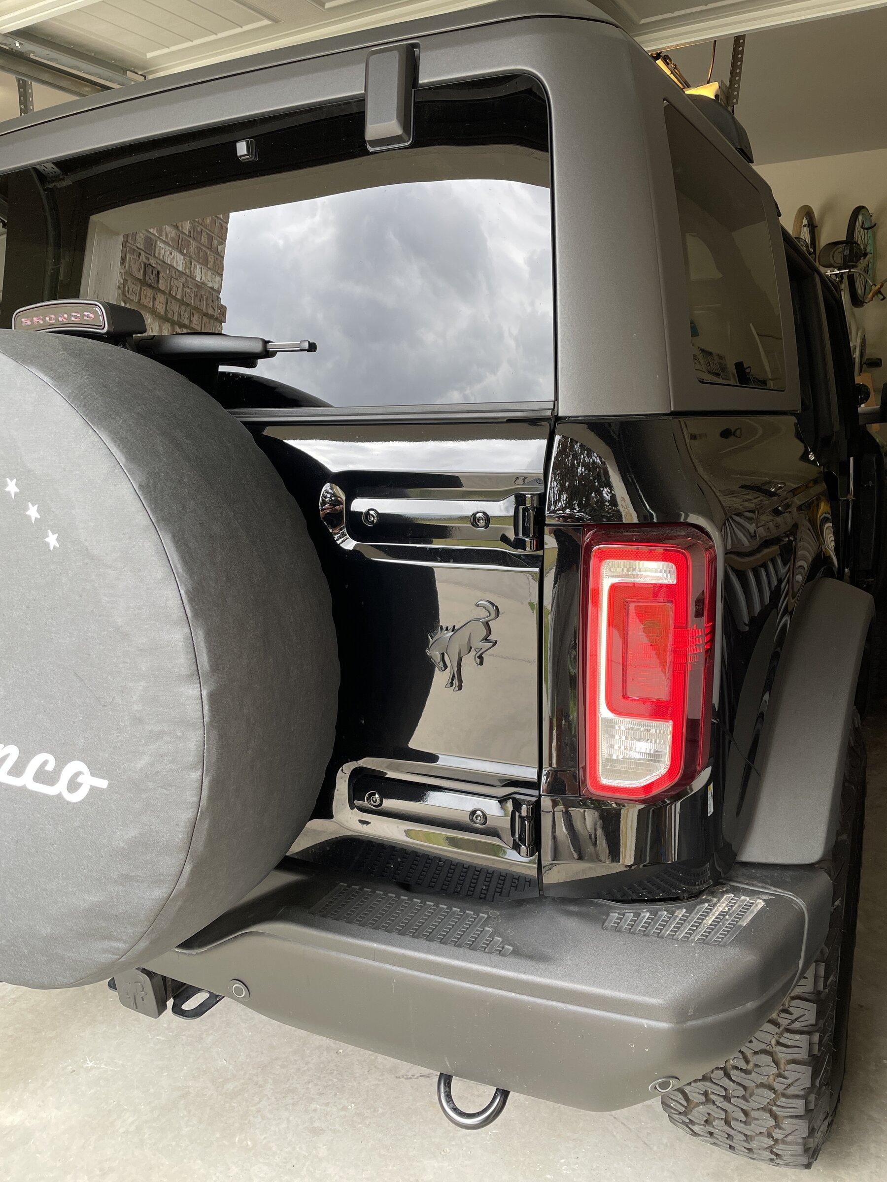 Ford Bronco Anyone with BroncoDepotUSA script badge on a Shadow Black Bronco? image