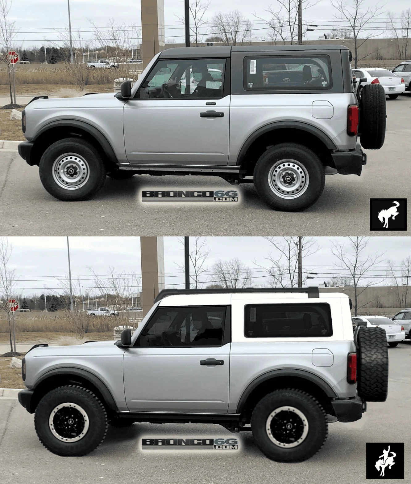 Ford Bronco ICONIC SILVER Bronco Club silver.white.roof