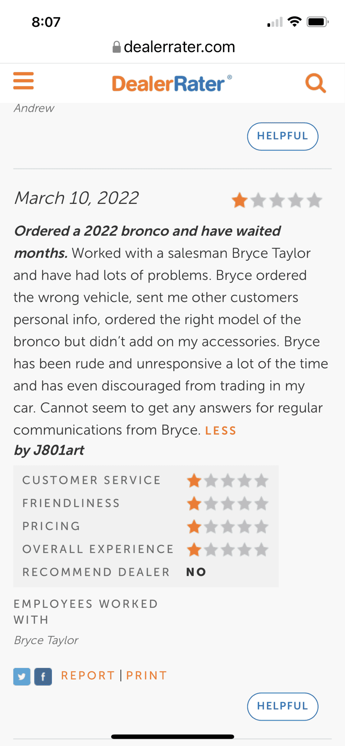 Ford Bronco Dealership sold my bronco Order 2C51AE4A-AC94-411E-9656-6DD2743090E5