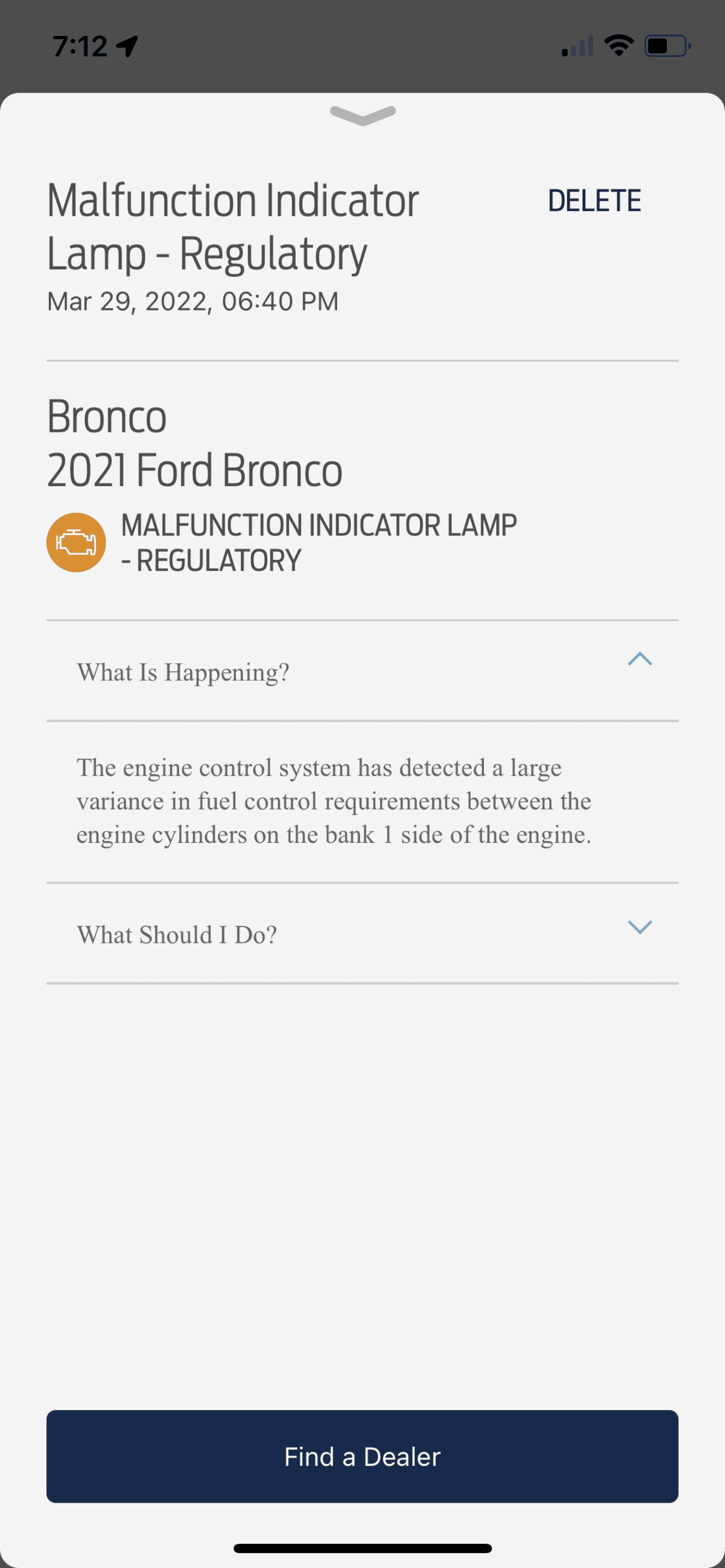 Ford Bronco Check Engine Light - Second Time D635F960-123A-4787-9516-A5057DF6D4FD