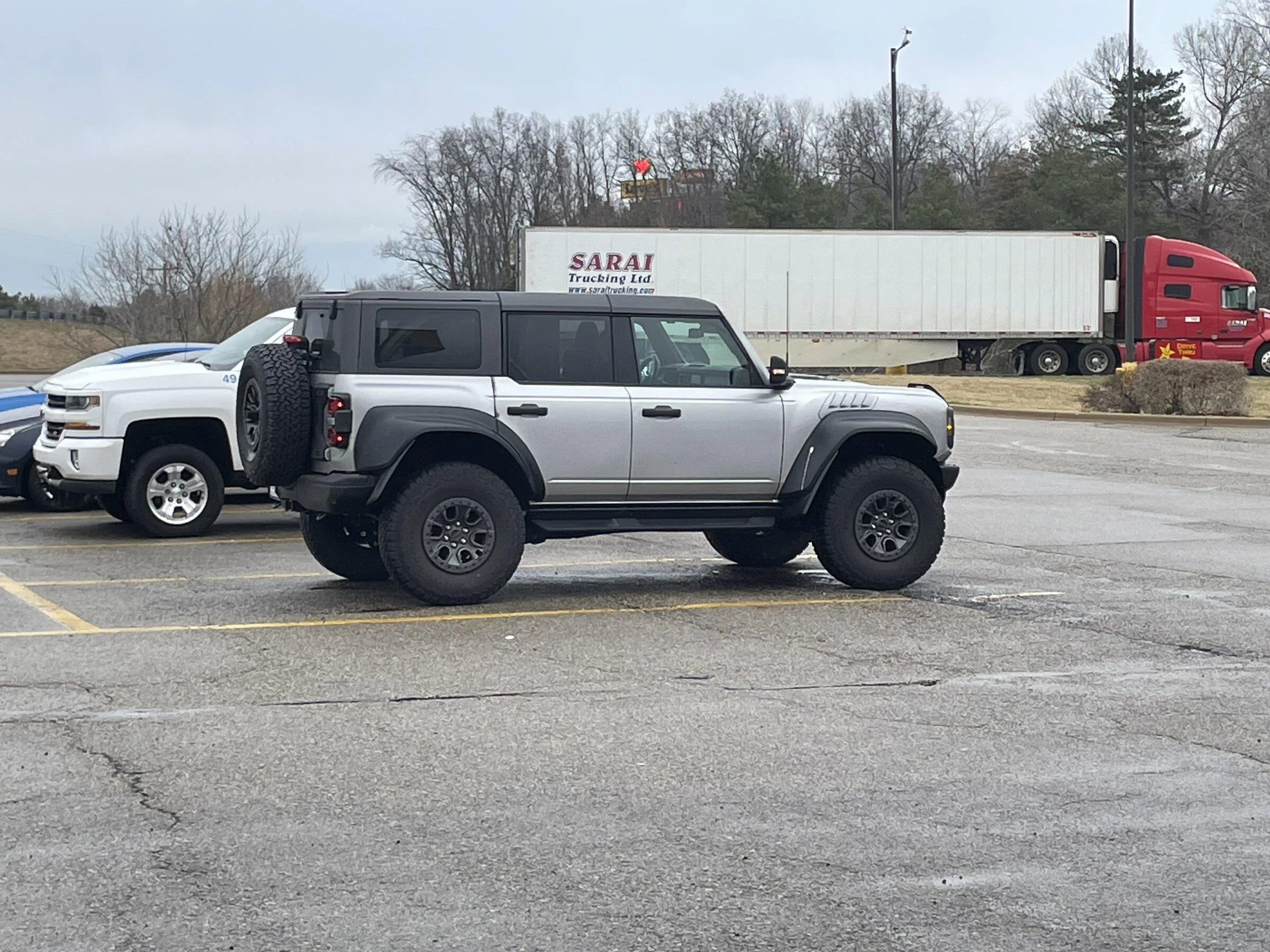 Ford Bronco Silver Bronco Raptor spotted BE9FBBB7-D778-4B52-BB0C-D25BEF52CE22