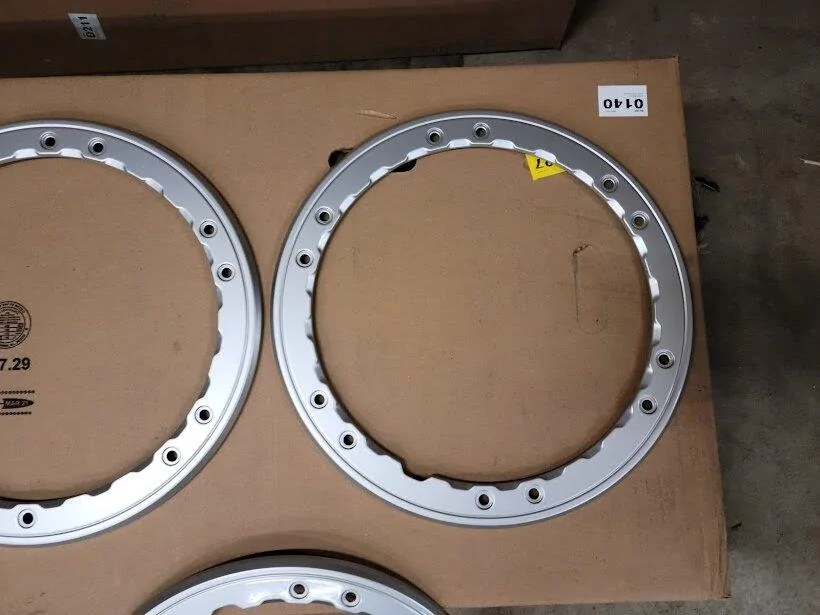 Ford Bronco Sasquatch Silver Trim Rings (5) sasquatch beadlock rings 3
