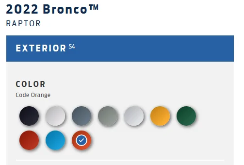 Ford Bronco All 2022 Bronco Raptor Colors Lined Up Together - Which Color Did You Order? 1648737361121