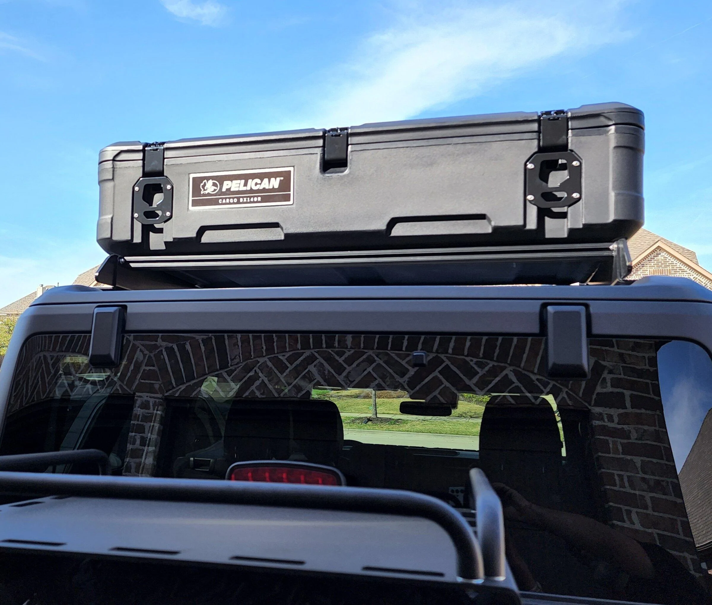 Ford Bronco Pelican Cargo Cases + BAtents Rack 20220328_162734