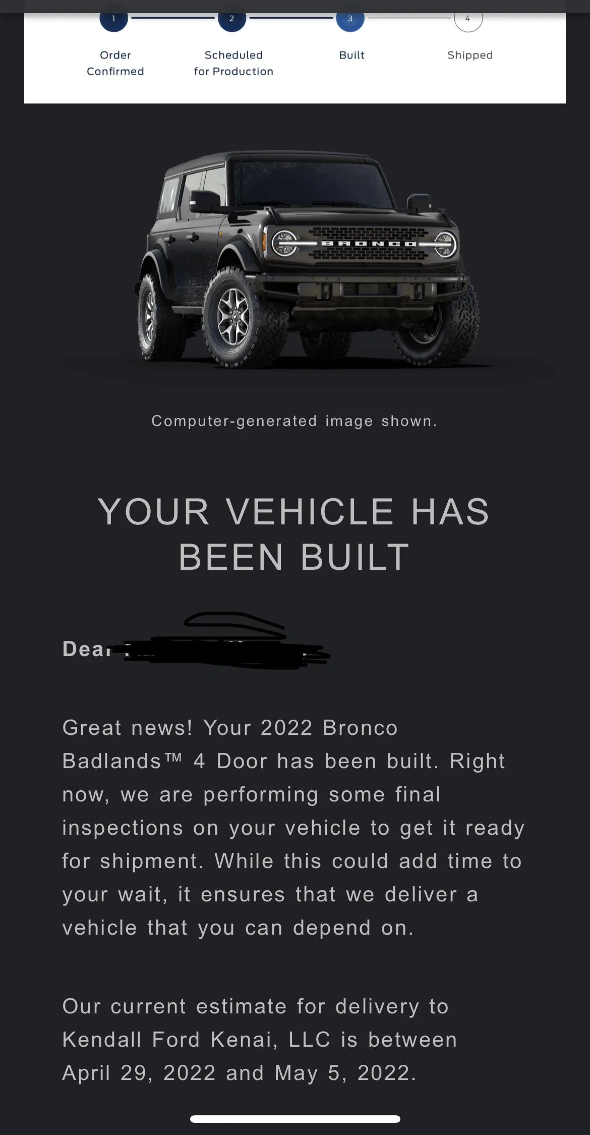 Ford Bronco 🛠 3/28/22 Build Week Group IMG-0102