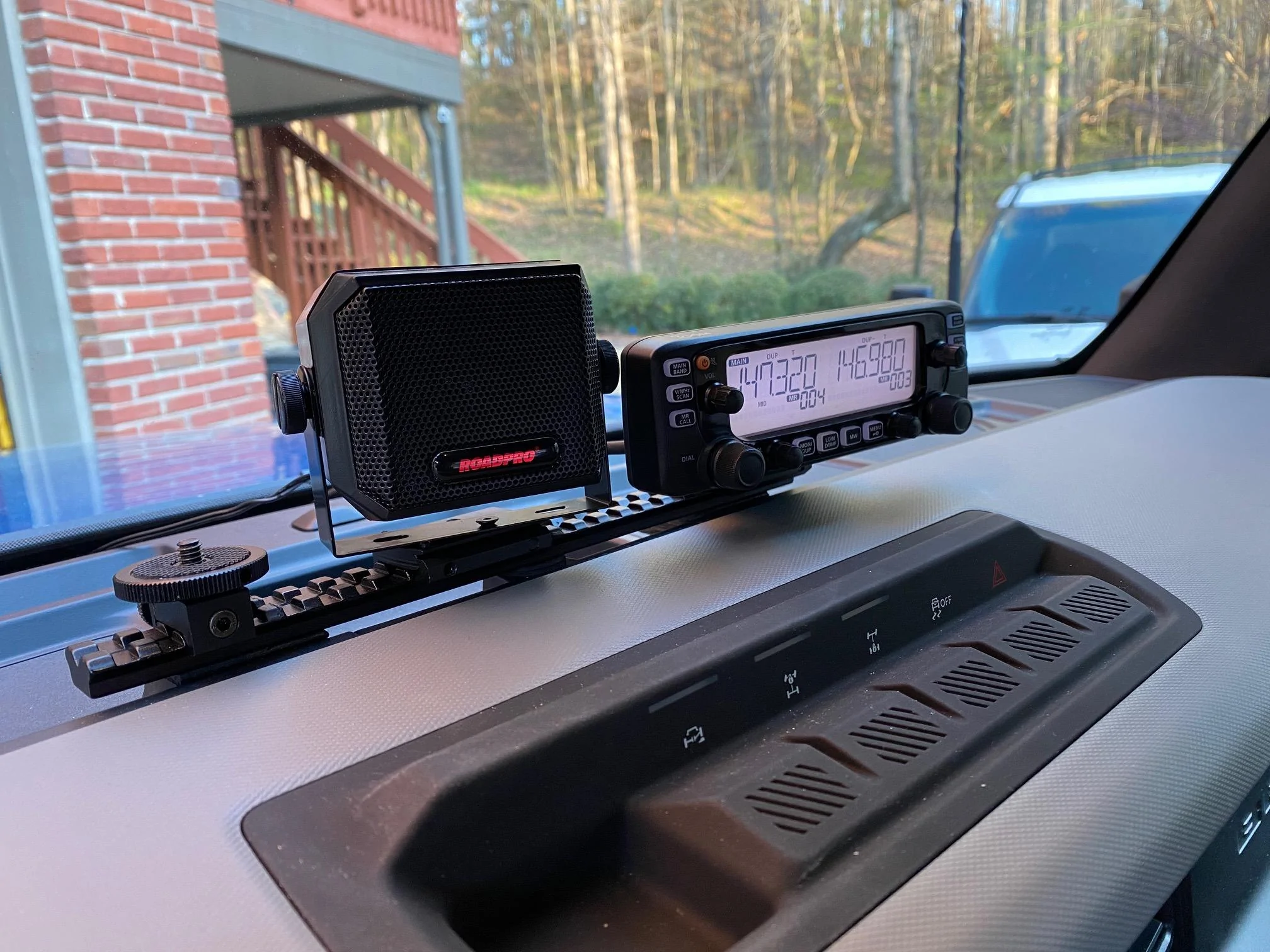 Ford Bronco Ham Radio Install with DIY Mount IMG_8452