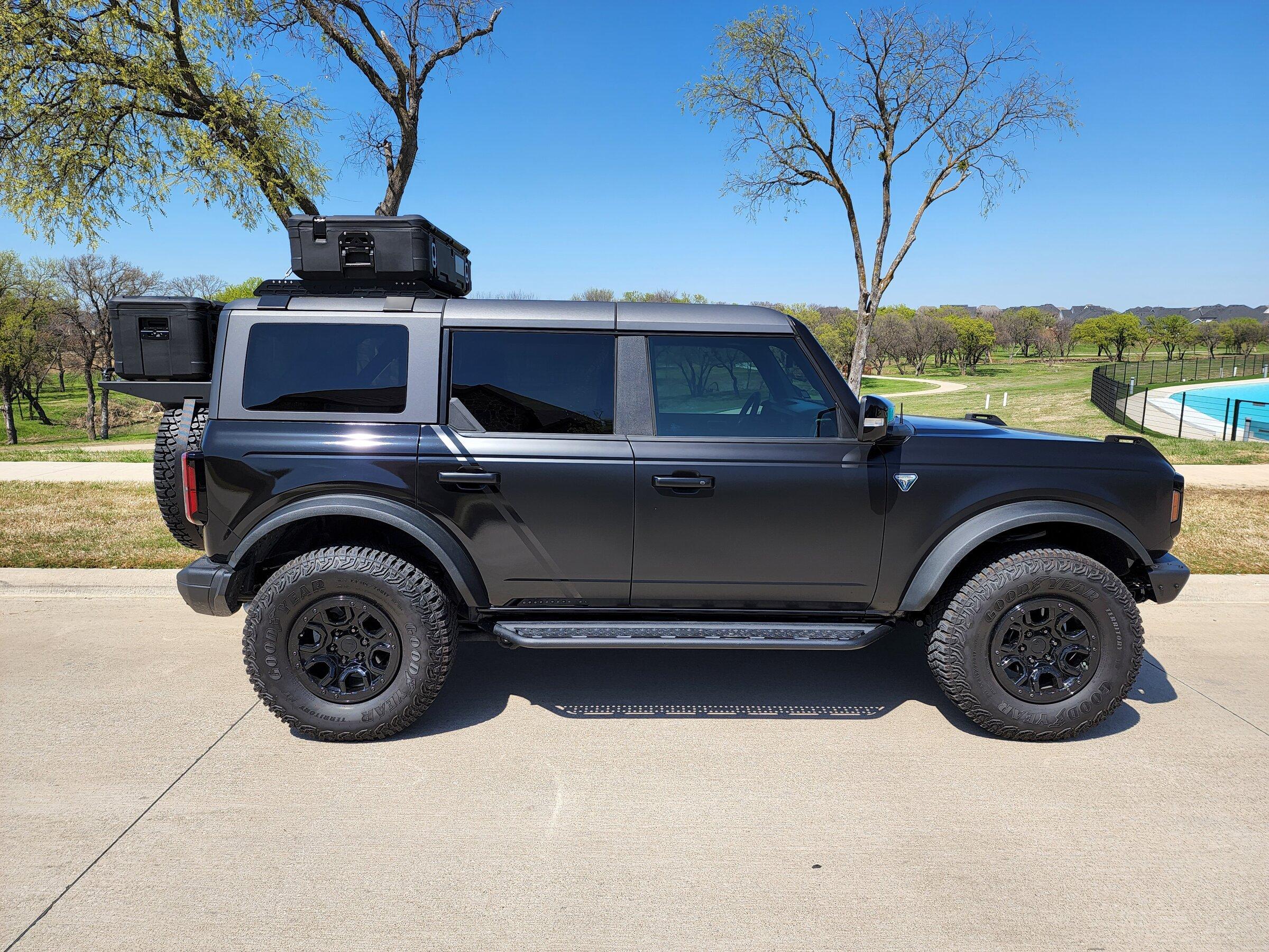 Ford Bronco Lucks Bronco Build: Wrap Satin/Gloss, BA Tent Rear Roof Rack, Baja Designs, GoRhino Steps, Storage... 20220402_144328
