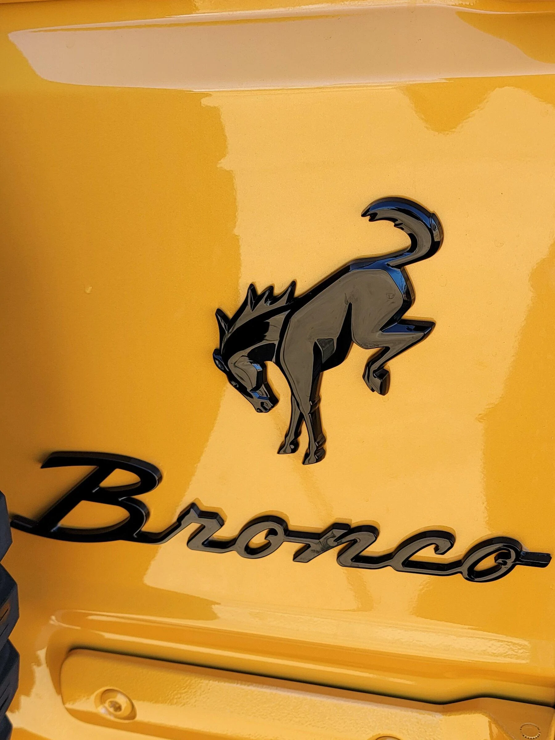 Ford Bronco Bronco script emblem installed 20211220_134454