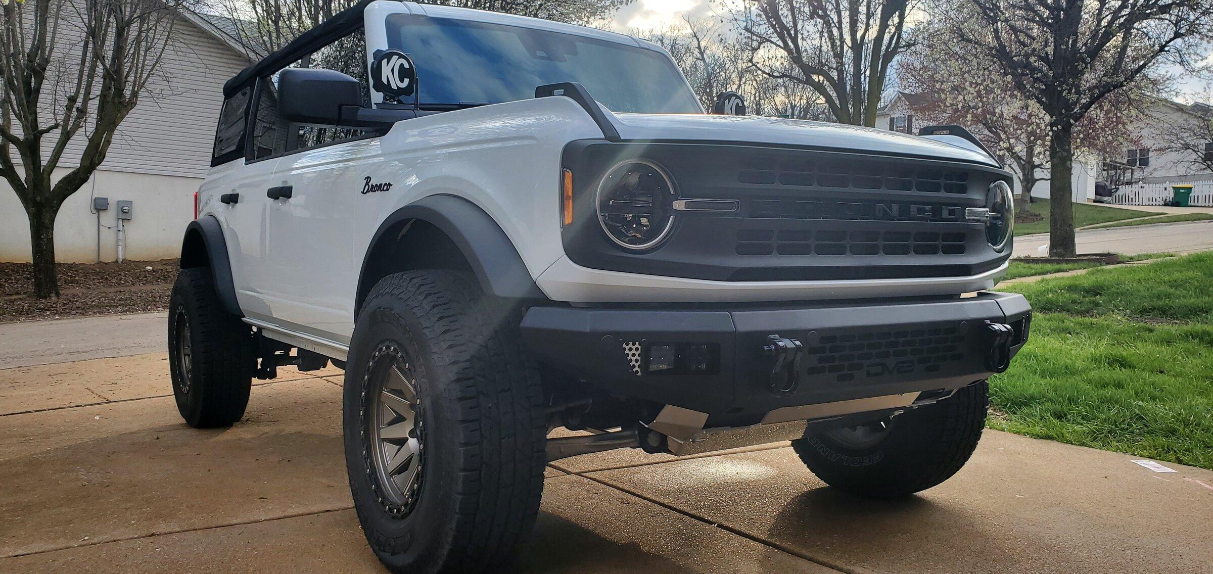 Ford Bronco DV8 Offroad Front Bumpers 20220329_174326