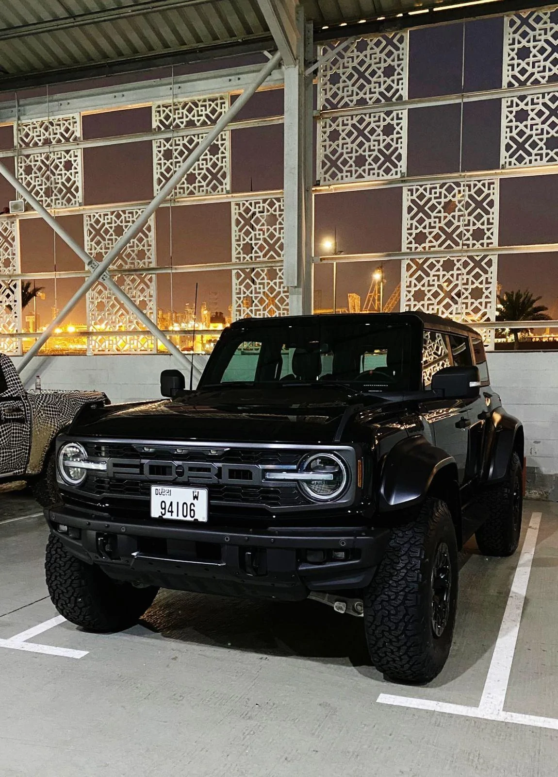 Ford Bronco Black Bronco Raptor test vehicle in Dubai WhatsApp Image 2022-04-04 at 5.47.40 PM
