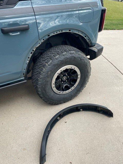 Ford Bronco Detailing Wildtrak flare