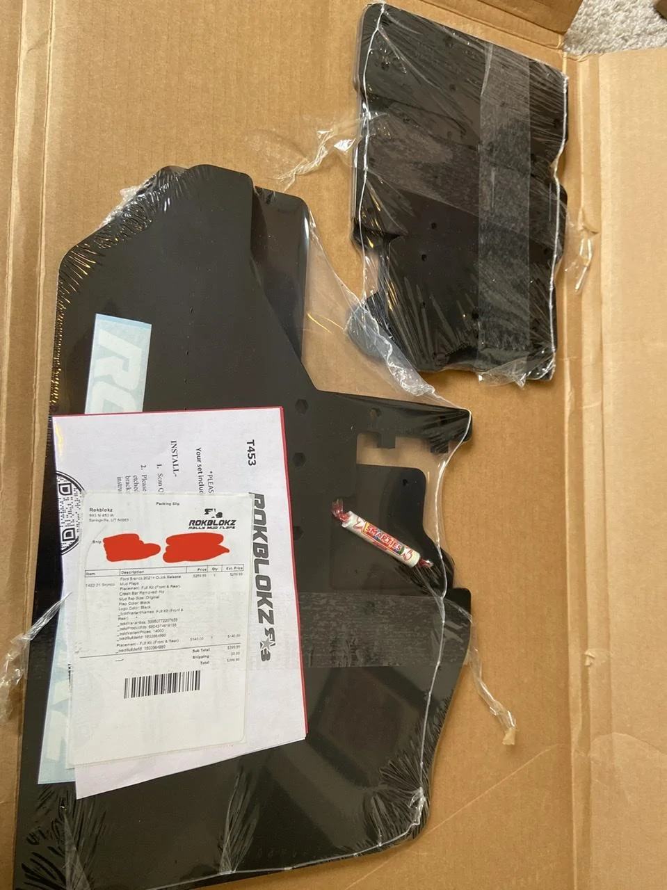 Ford Bronco Rokblokz mudflaps installed on Bronco 76C5C356-4280-4035-BA81-36368593CB15