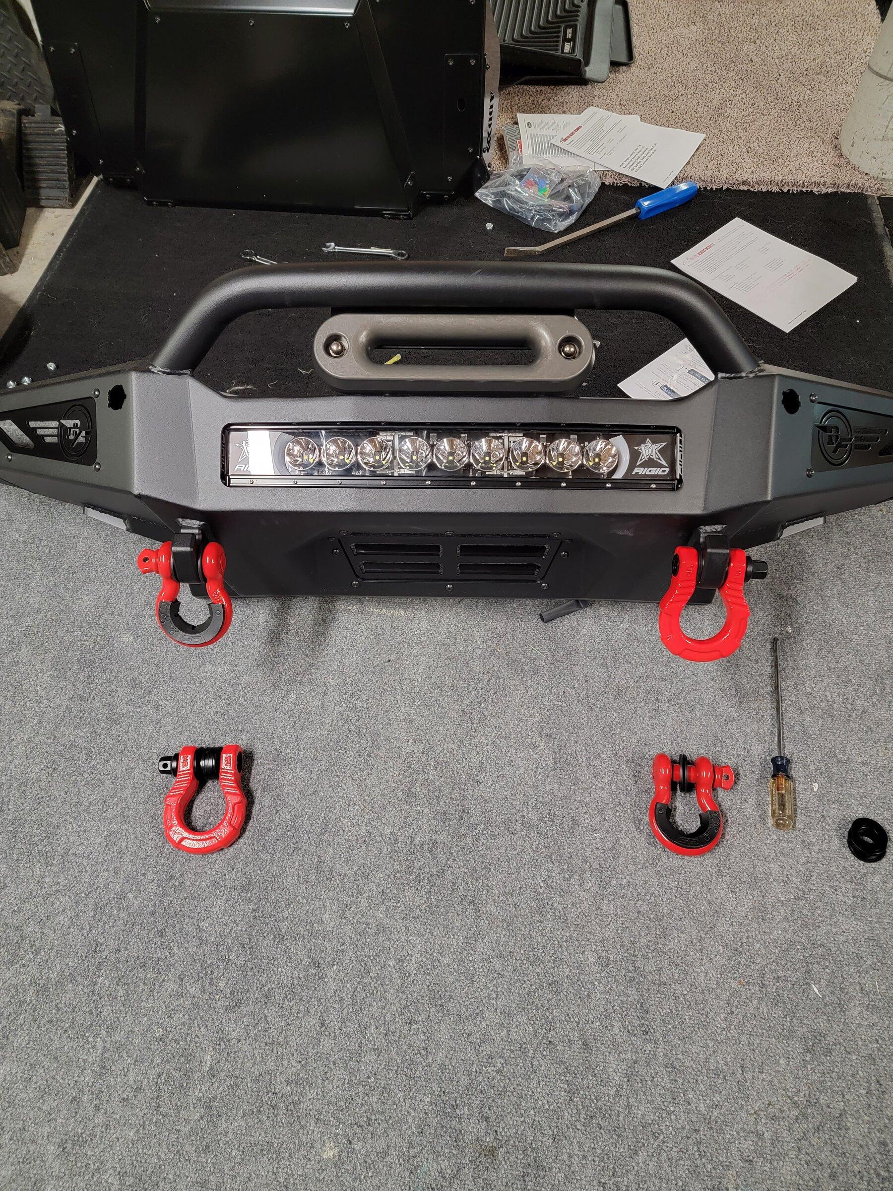 Ford Bronco Race Red Wildtrak Build in KY 20220406_183515
