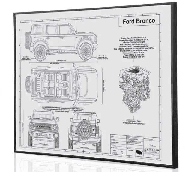 Ford Bronco Garage Art 1649292450874