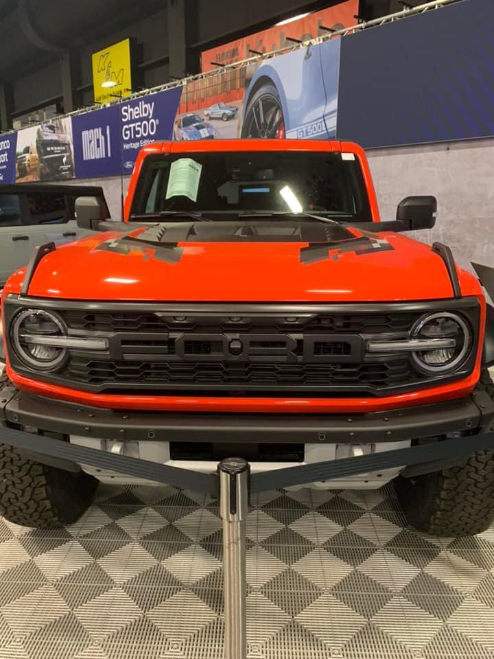 Ford Bronco Here's the VIN #001 Bronco Raptor (in Code Orange) to be Auctioned at Barrett Jackson 278047318_10222436627605050_1104122699725199604_n