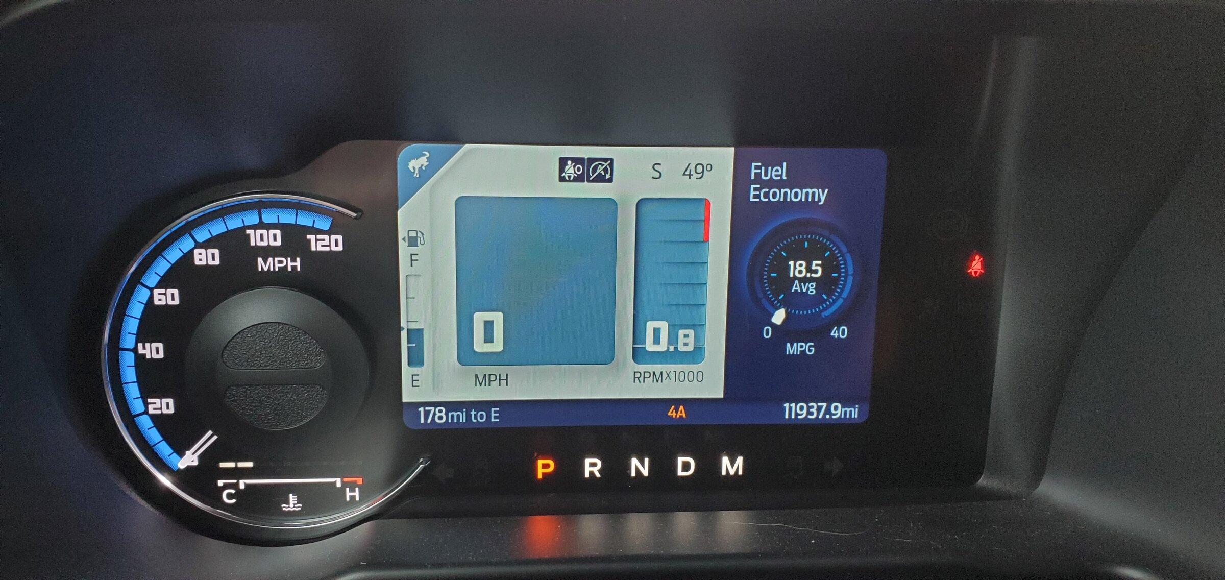 Ford Bronco MPG - what is yours? 20220407_093317