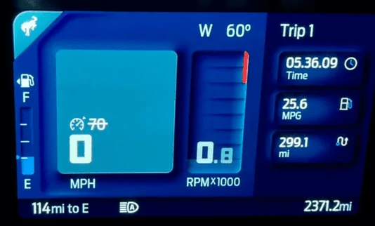 Ford Bronco MPG - what is yours? 25mpg