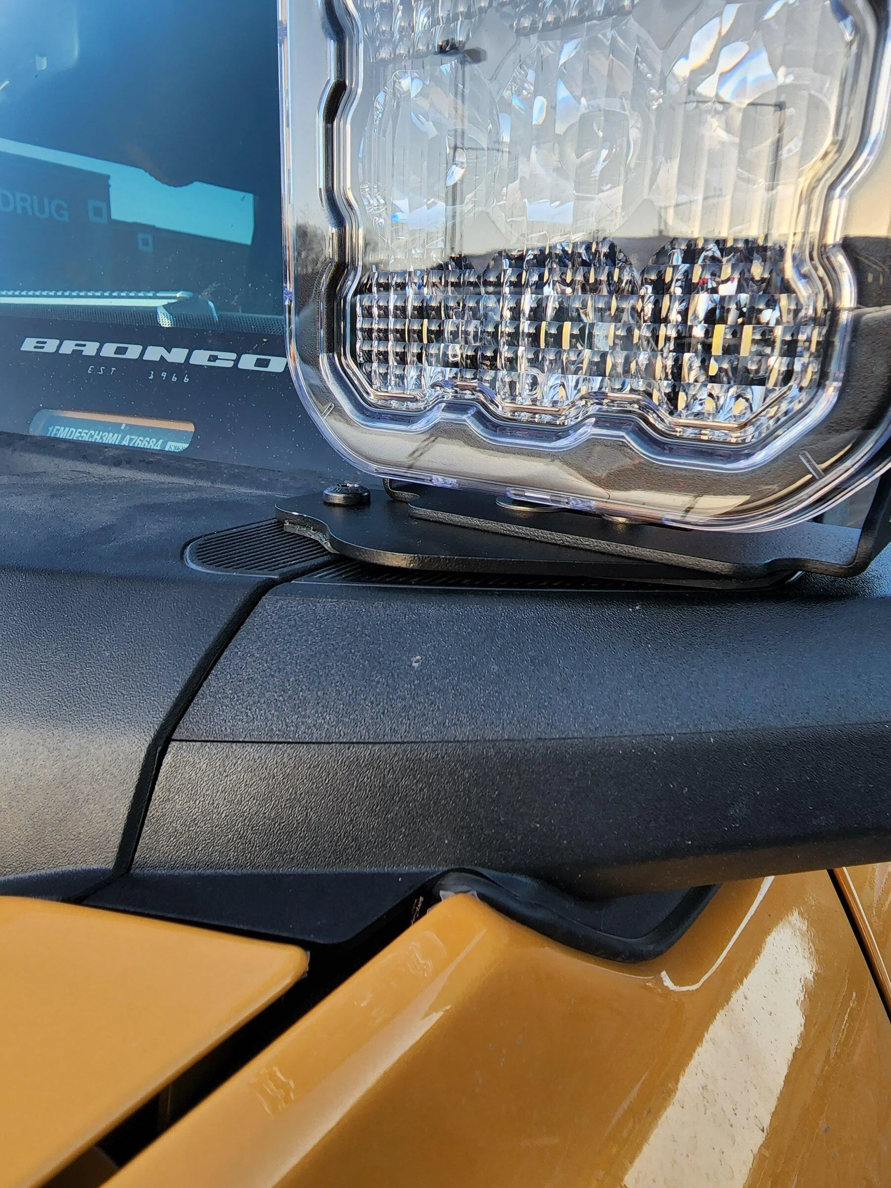Ford Bronco Installed Diode Dynamics SS5 20220407_191541