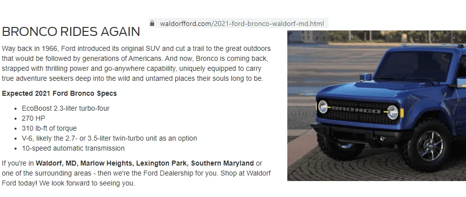 Ford Bronco The sketch monkey render. Waldorf