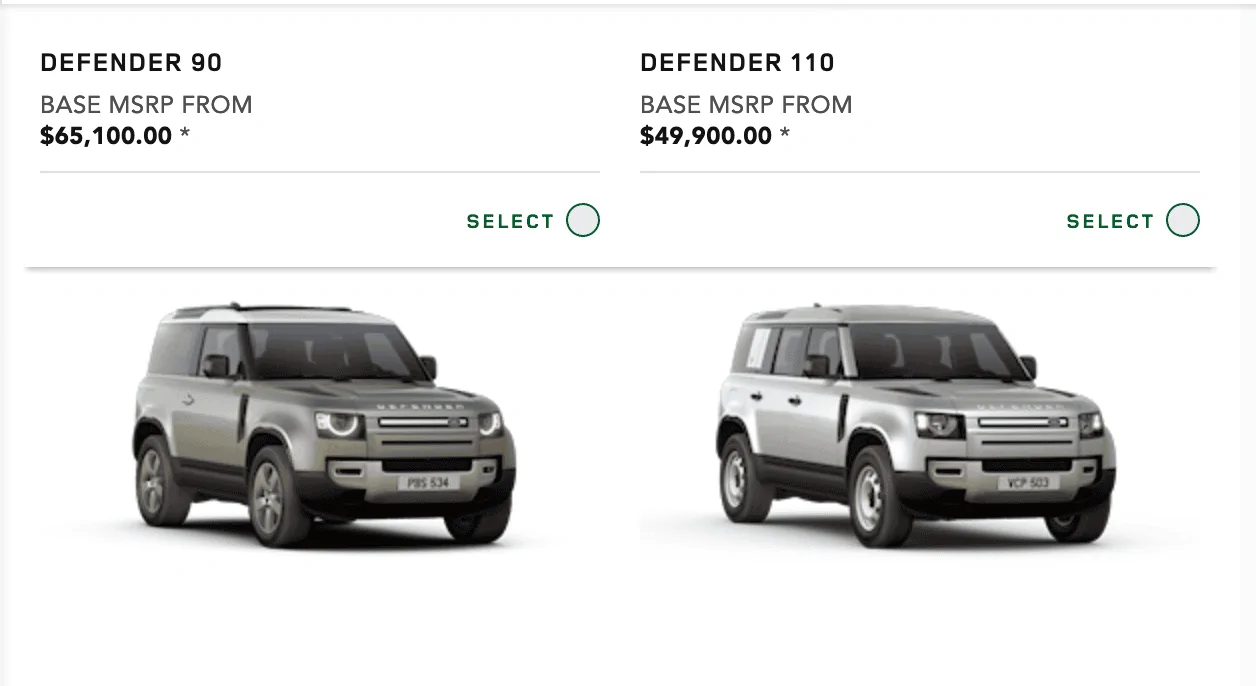Ford Bronco New Land Rover Defender ad Screen Shot 2020-02-17 at 10.43.54 AM
