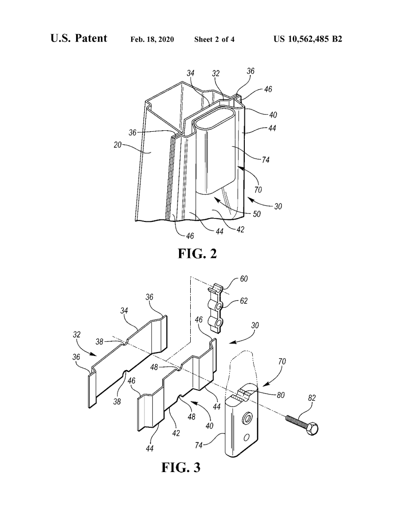 Ford Bronco Patent: Removable Seat Belt Post for a Vehicle Having a Removable Roof bronco-removable-seat-belt-patent-3