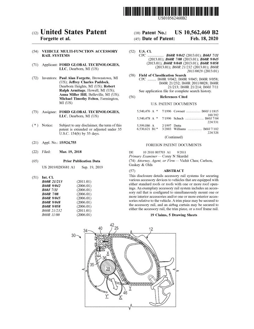 Ford Bronco Patent: Accessory Rail System for Bronco accessory-rail-system-bronco-patent-1