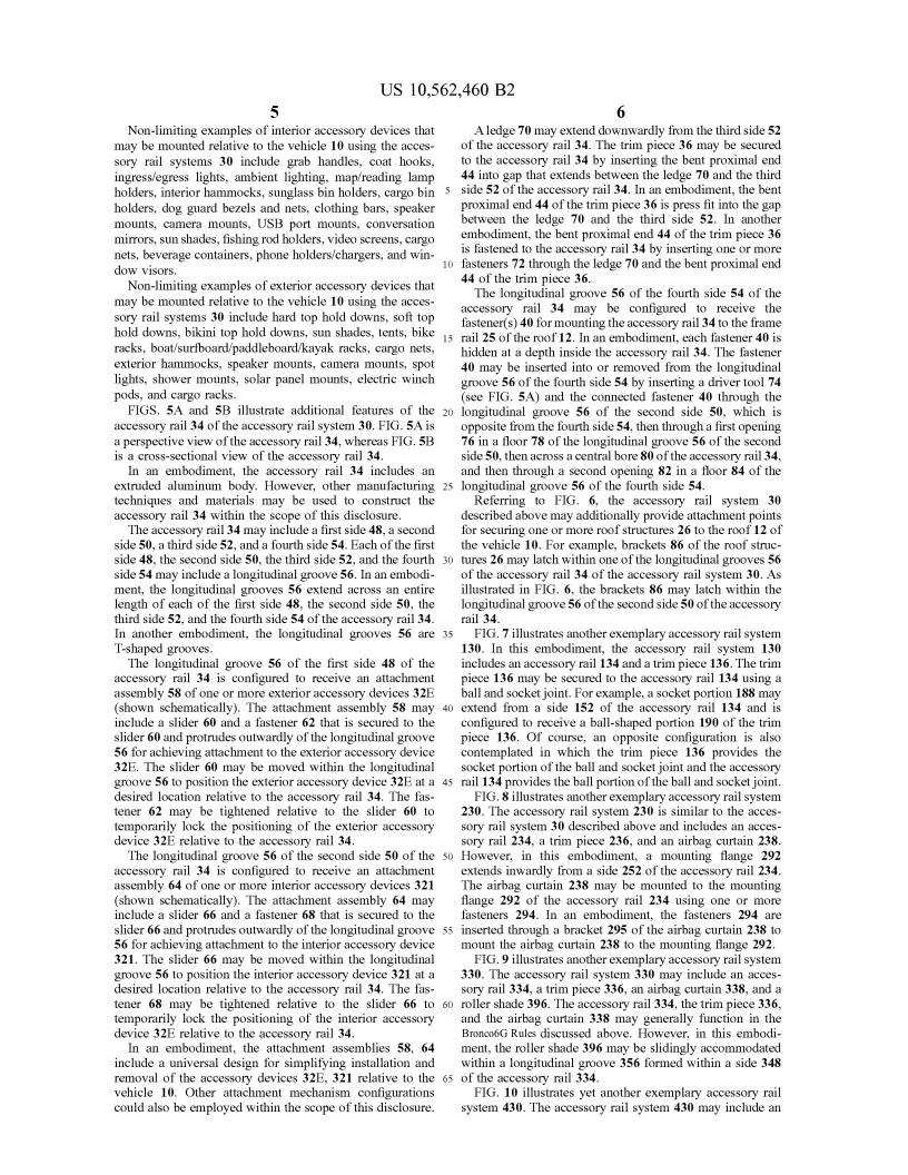 Ford Bronco Patent: Accessory Rail System for Bronco accessory-rail-system-bronco-patent-10