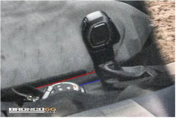 Ford Bronco 2021 Bronco Interior Spied Undisguised!! 2021 Ford Bronco Center Console Pic 1