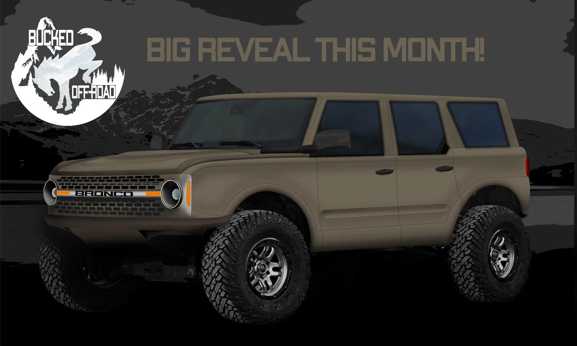 Ford Bronco Bucked Off-Roads Concepts (UPDATED!) BroncoConceptSketchTan