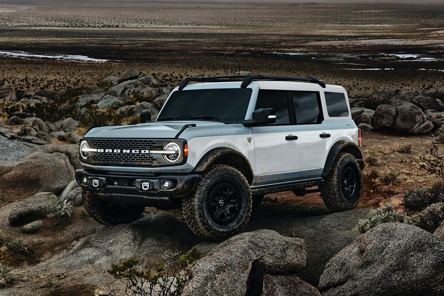 Ford Bronco 2021 Classic Bronco rendering 2021-Ford-Bronco-4-door-Badlands-CG_White