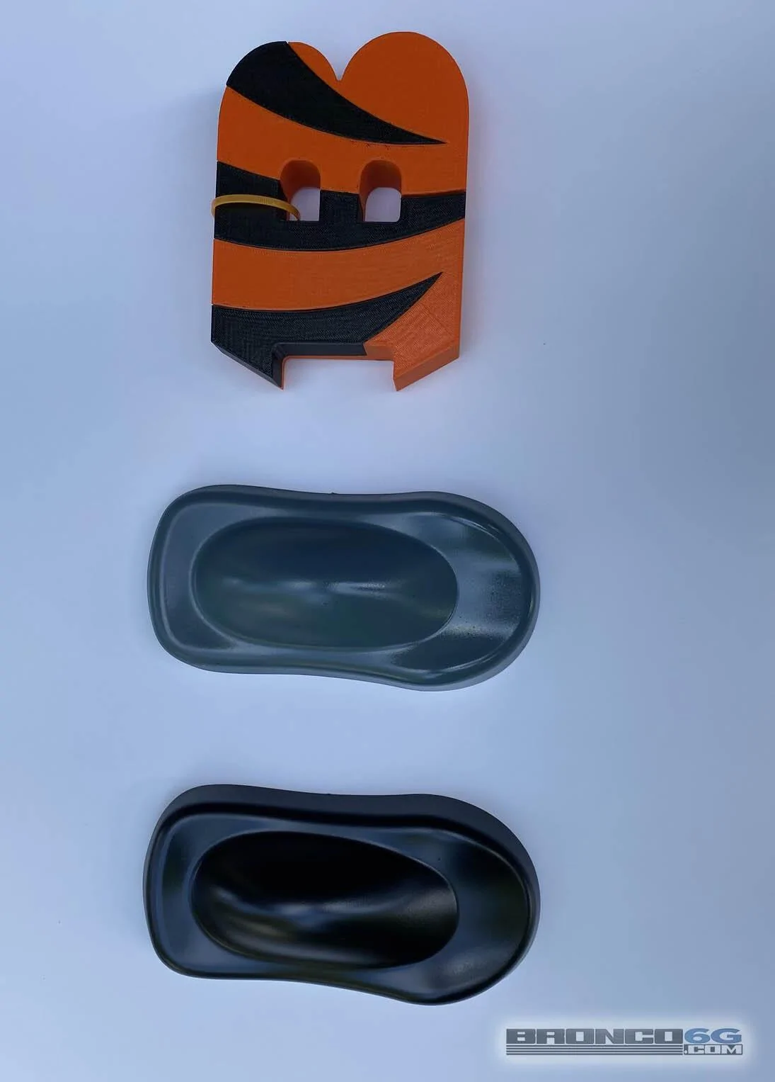 Ford Bronco Painted Physical Color Samples Experiment: Antimatter Blue vs. Area 51 vs. Area 51 vs Cactus Gray (Now Clear Coated) Paint Samples of 2021 Bronco colors Area 51 vs Antimatter Blue in Shad