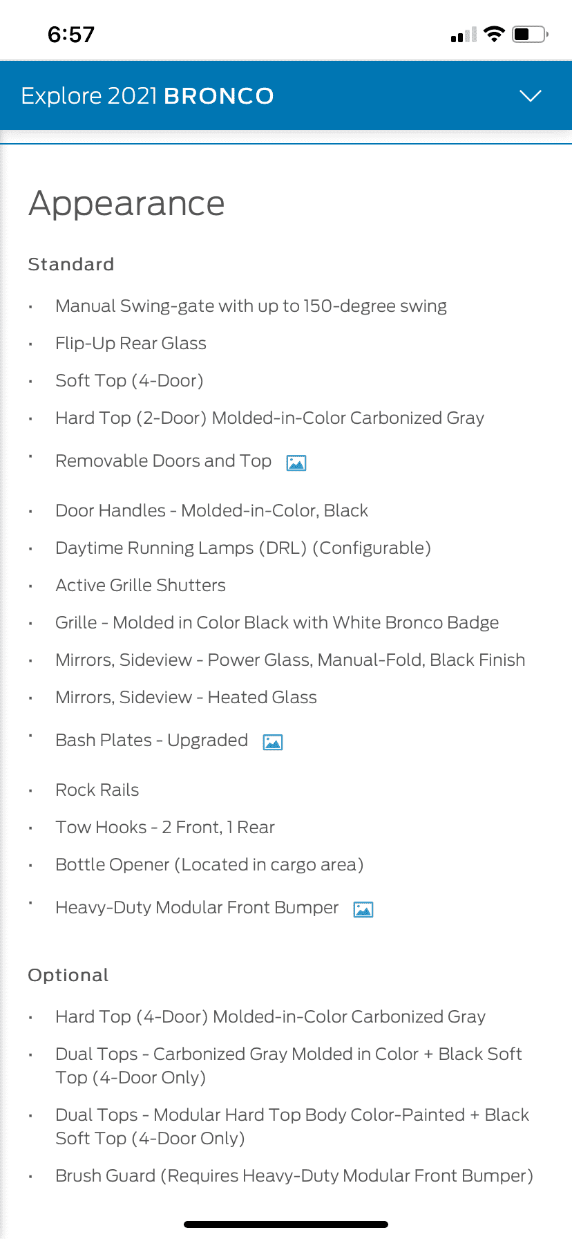 Ford Bronco So the Black Diamond and package options... 68B36E85-A46B-4A36-8826-C641001ACCAD