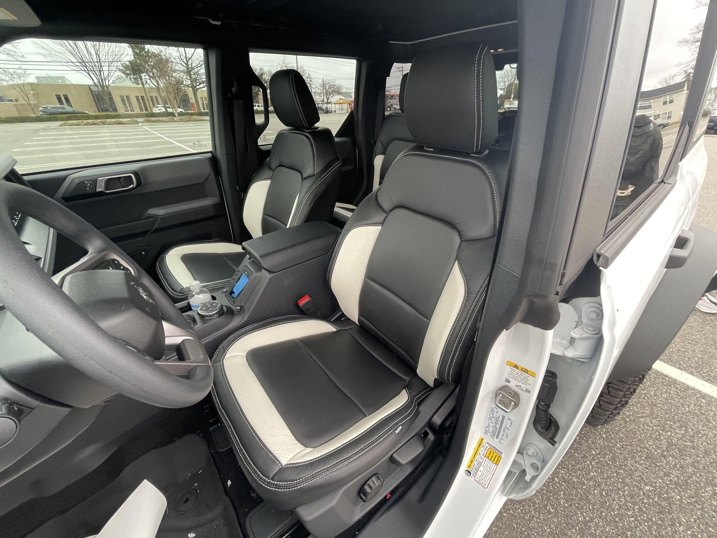 Ford Bronco Katskin leather interior, RC steps installed IMG-9053