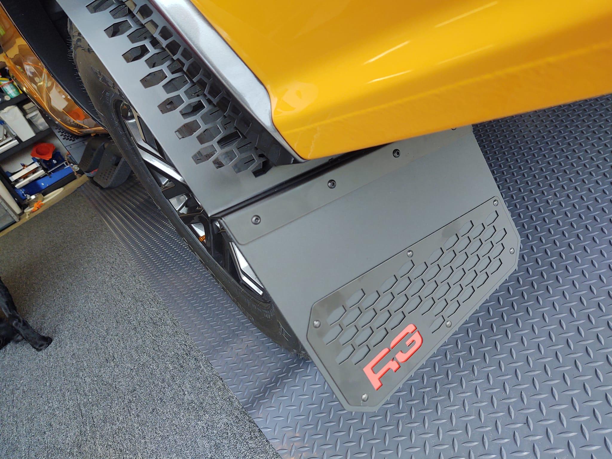 Ford Bronco Rek Gen Mud Flaps installed on my Sasquatch RGrear