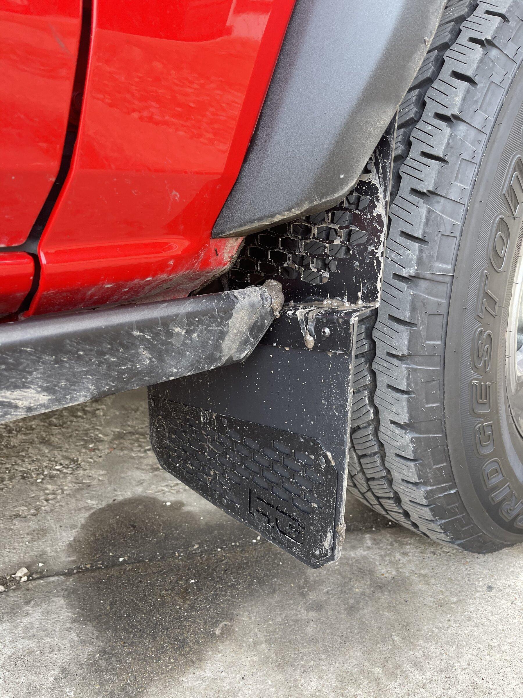Ford Bronco Rek Gen Mud Flaps installed on my Sasquatch B7998956-75A8-4B17-9B44-E5C432A41561