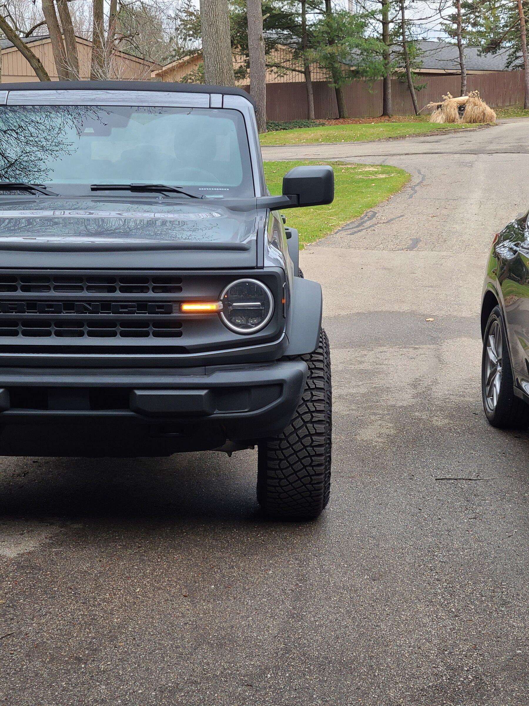 Ford Bronco Wheels spacers on Sasquatch - will it rub? 20220409_131556