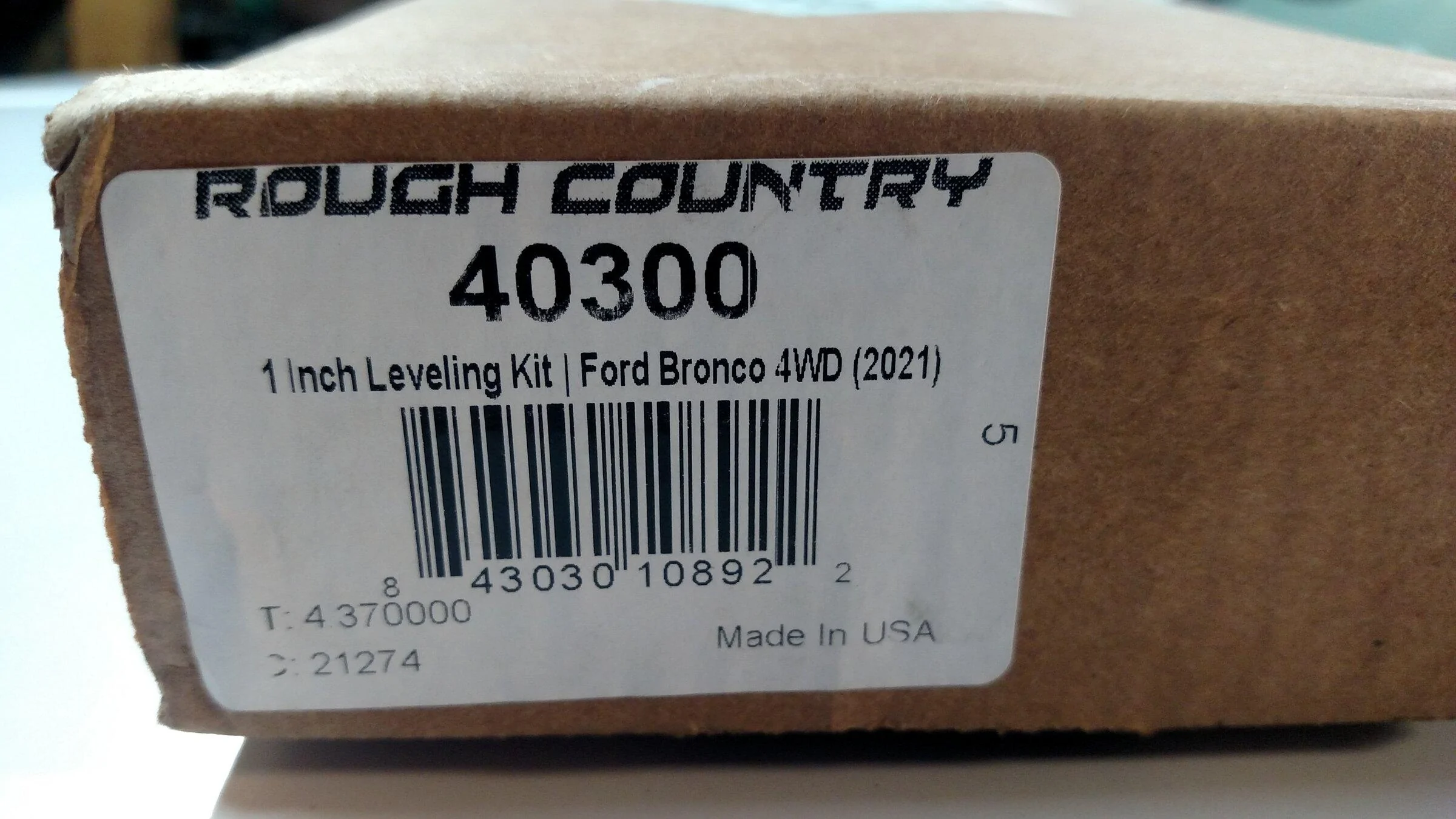 Ford Bronco Rough country 1 inch leveling kit. IMG_20220409_124951340