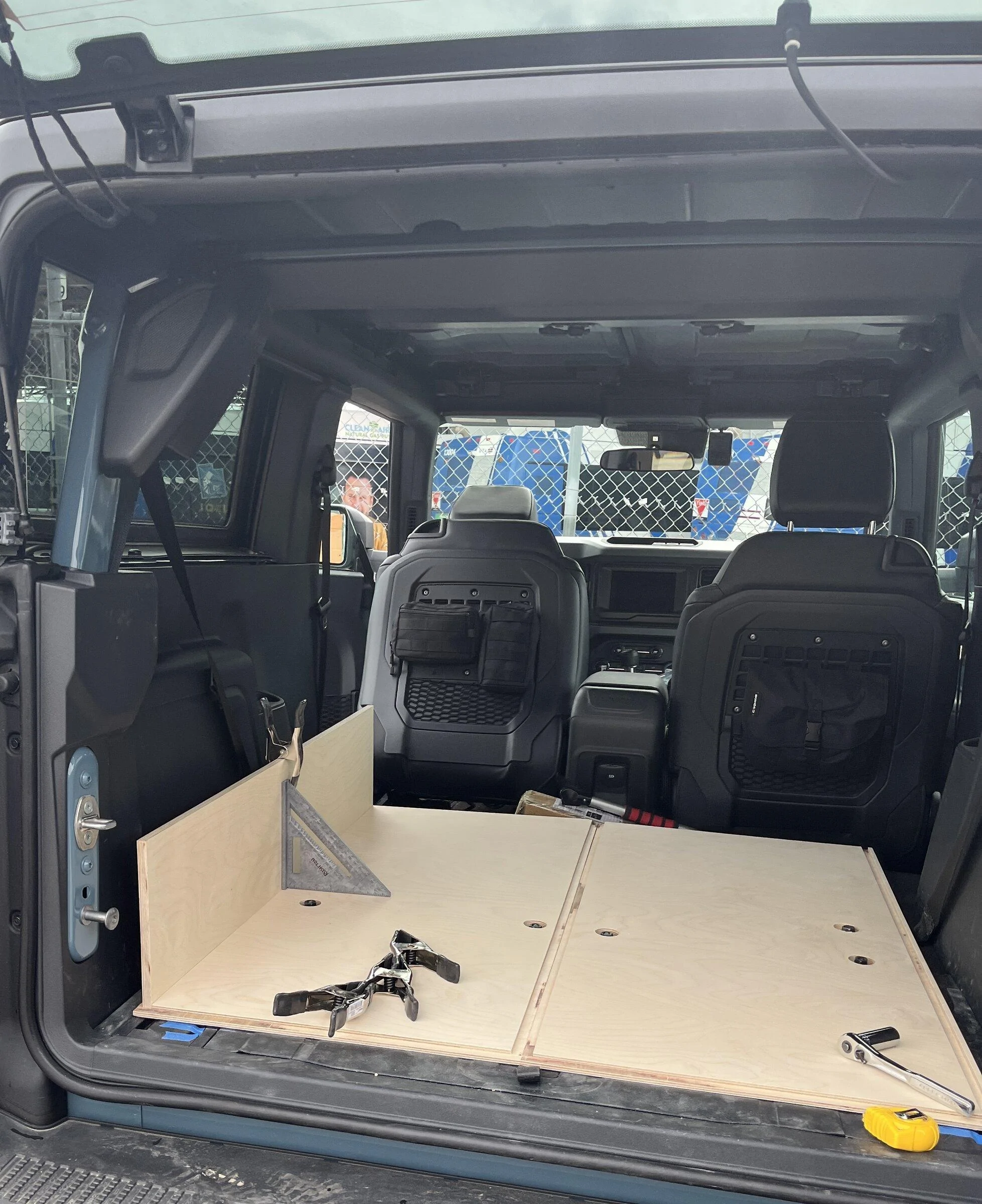 Ford Bronco 2 Door Rear Seat Delete With Storage Drawers IMG_8764