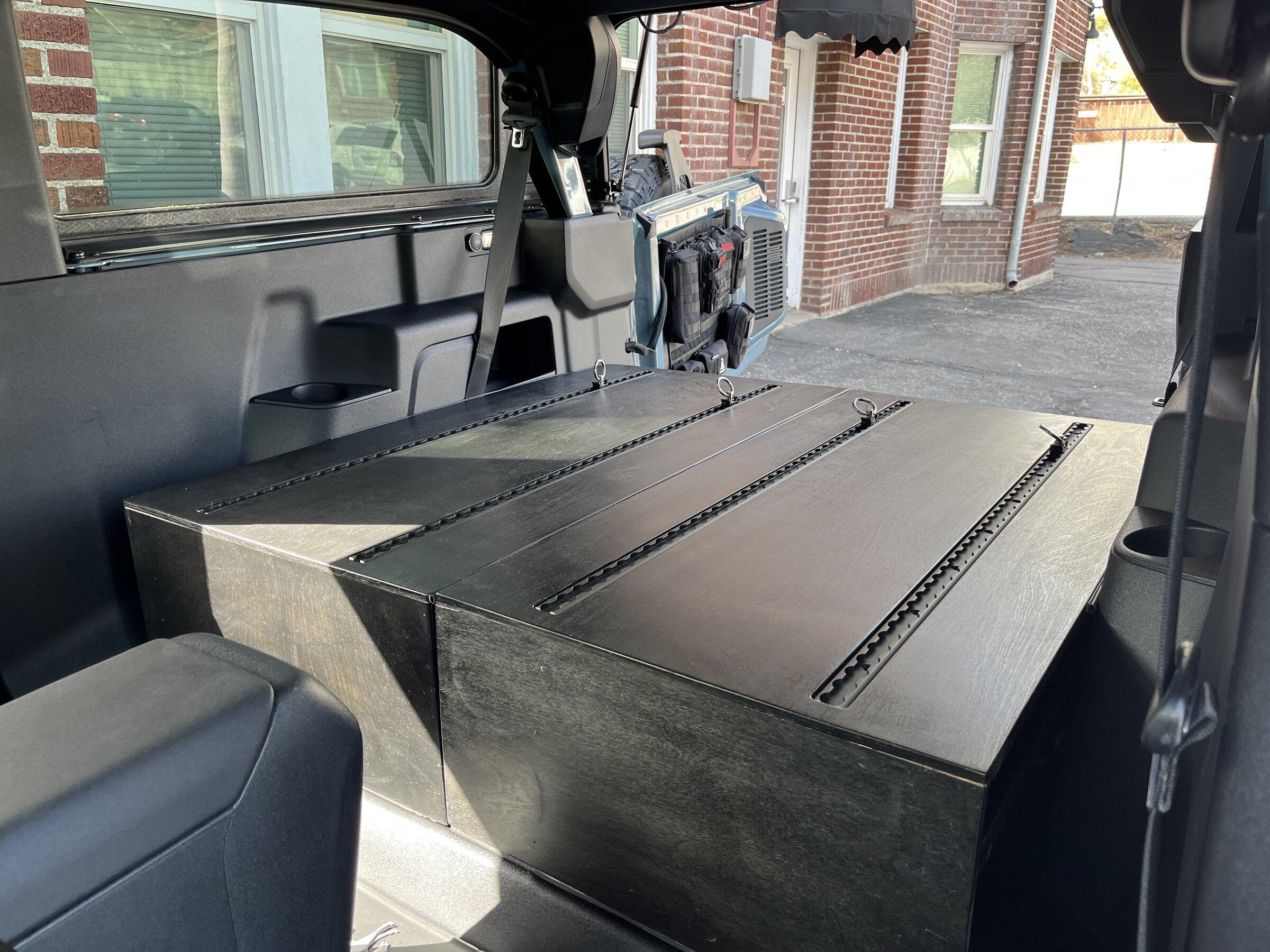 Ford Bronco 2 Door Rear Seat Delete With Storage Drawers IMG_8965.JPG