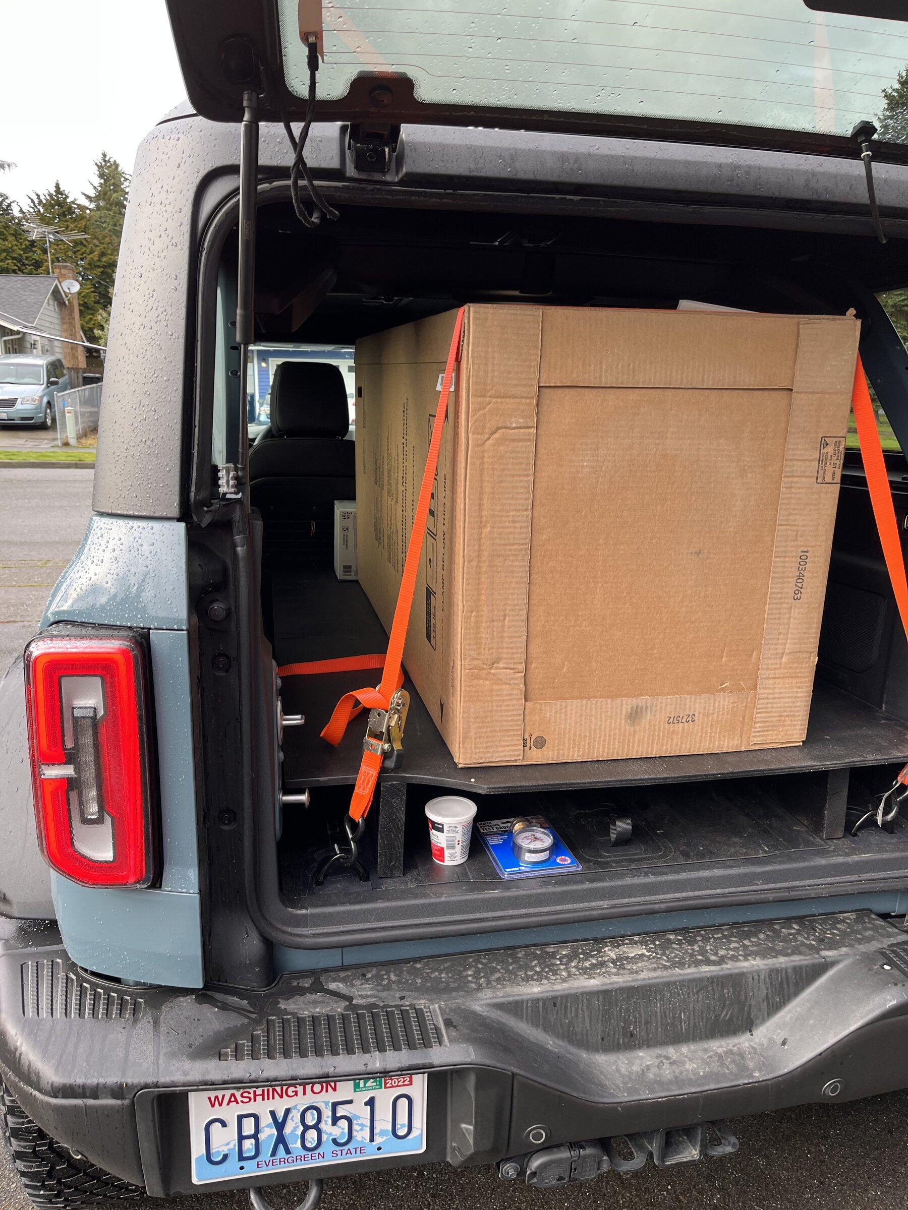 Ford Bronco Sleeping Platform in 4 Door build 2B493A9A-C98F-4C1B-B7CF-CEFEE47800A9