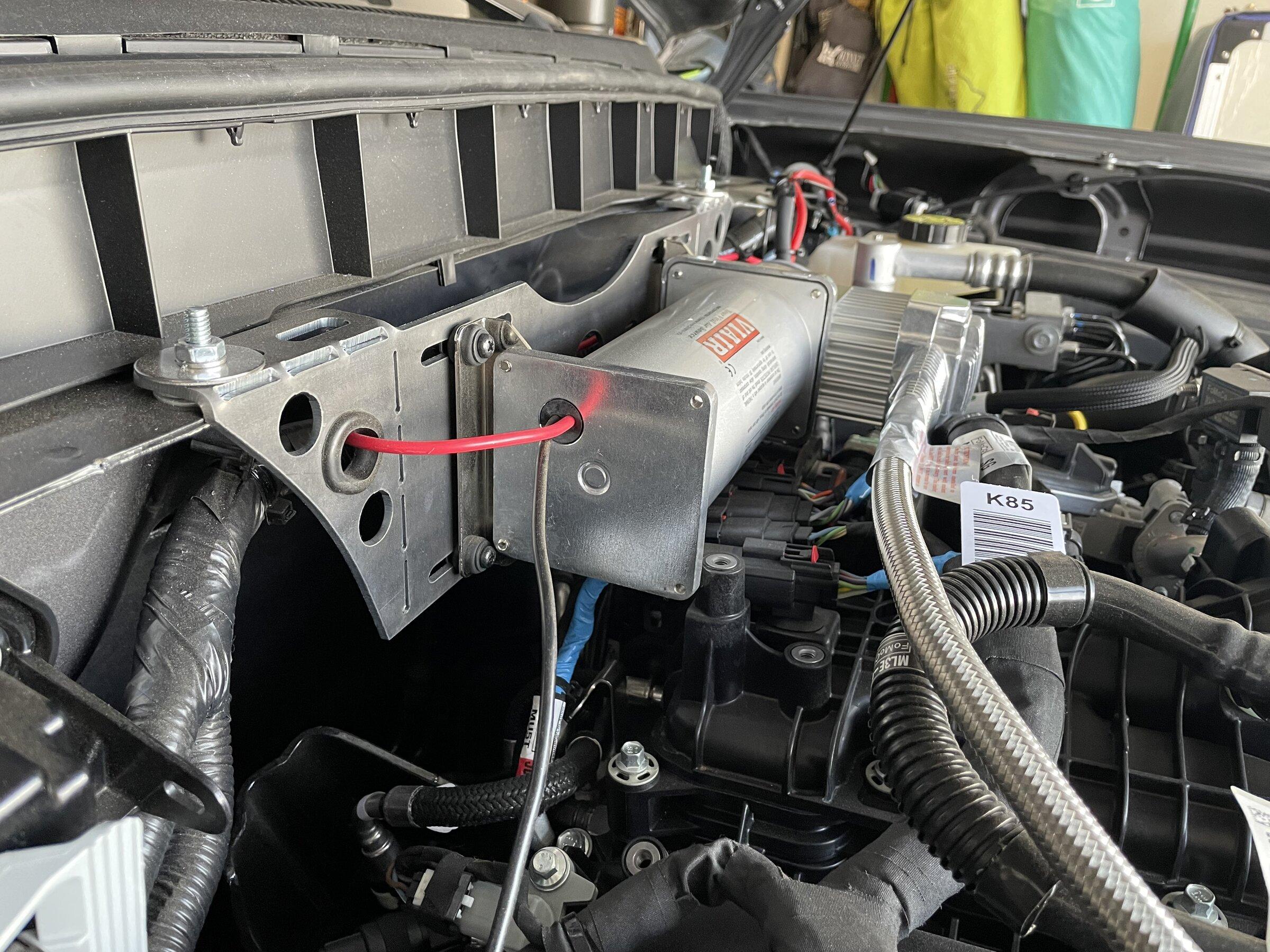 Ford Bronco Single Compressor Under Hood Mounting Solution IMG-3748