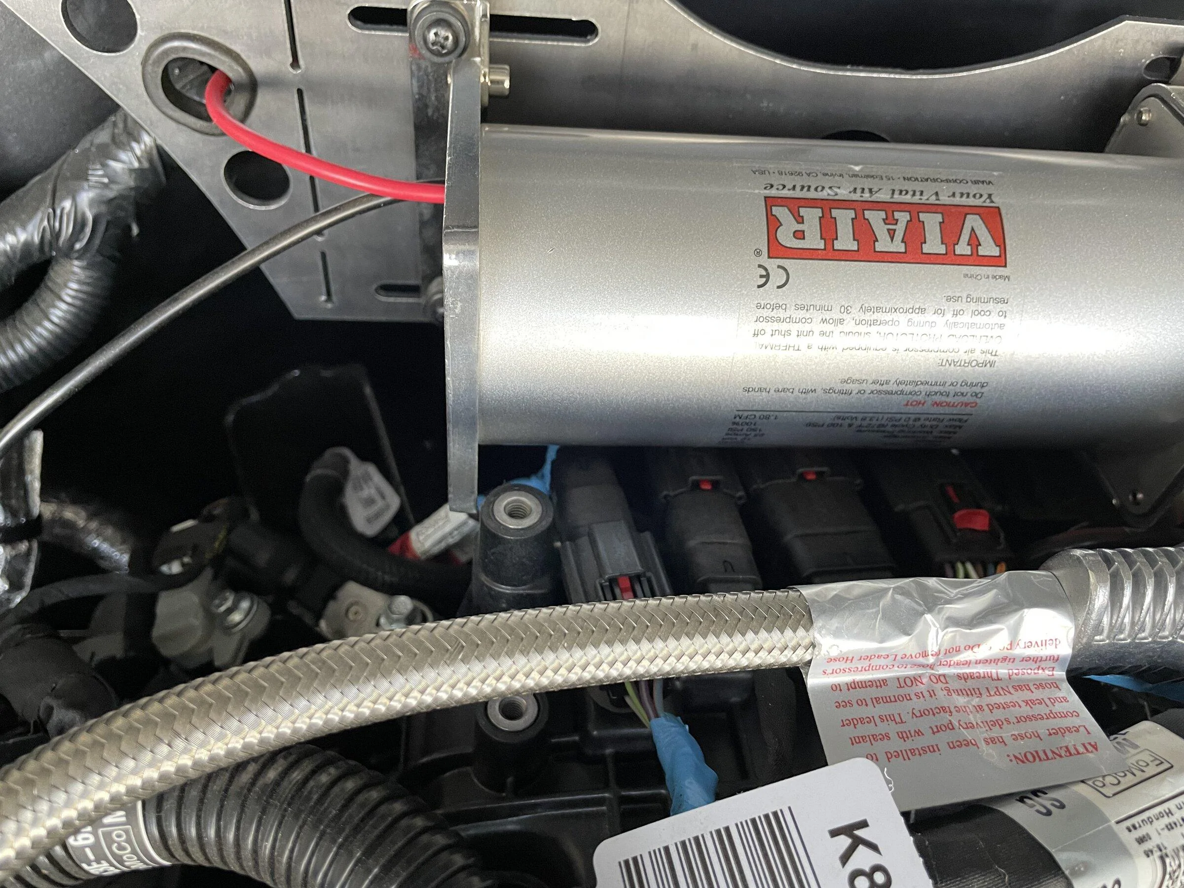 Ford Bronco Single Compressor Under Hood Mounting Solution IMG-3747