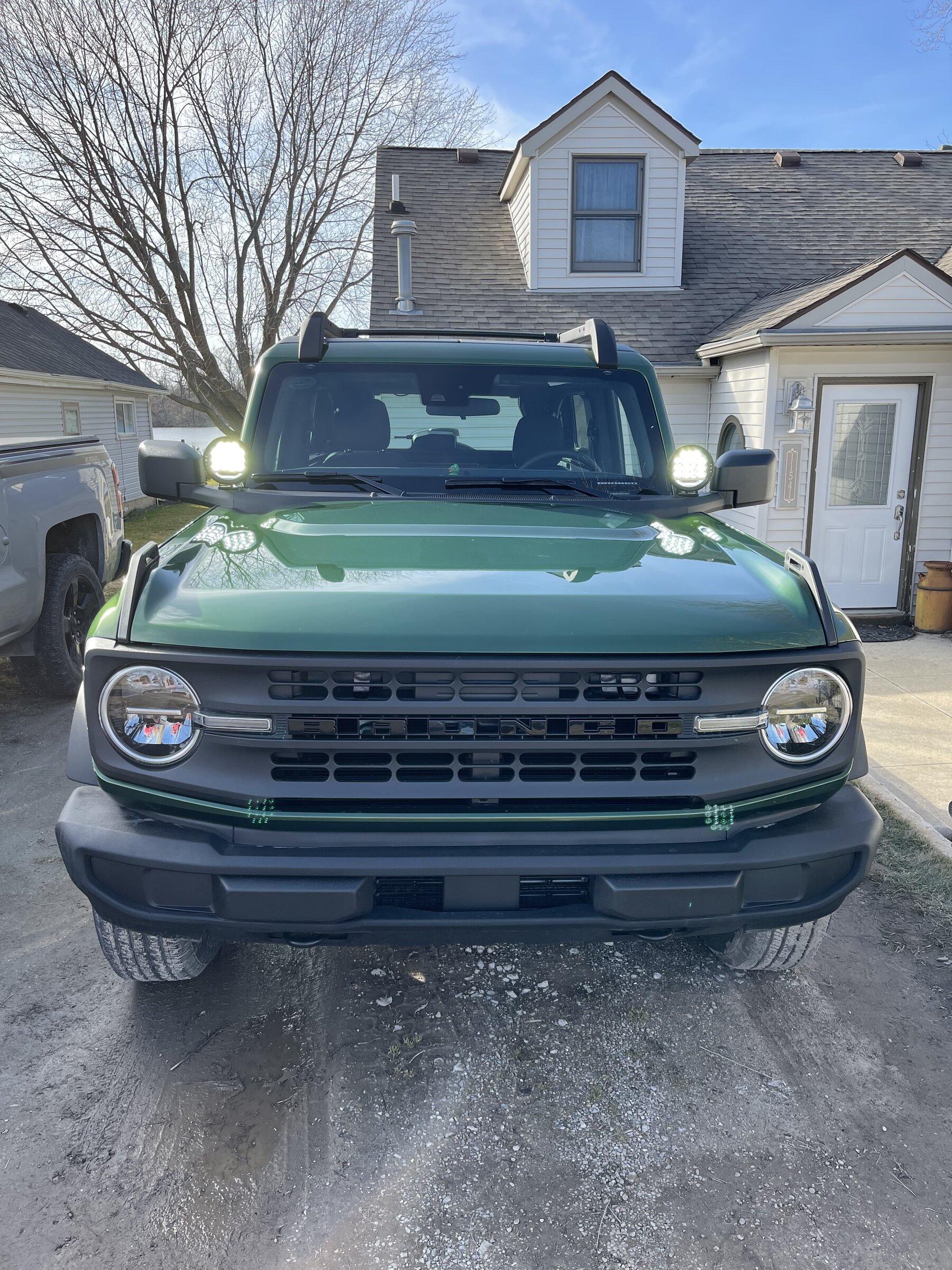Ford Bronco Hella ValueFit 500 LED Driving Light install 6284B465-433E-4062-B61E-4A7A73622555