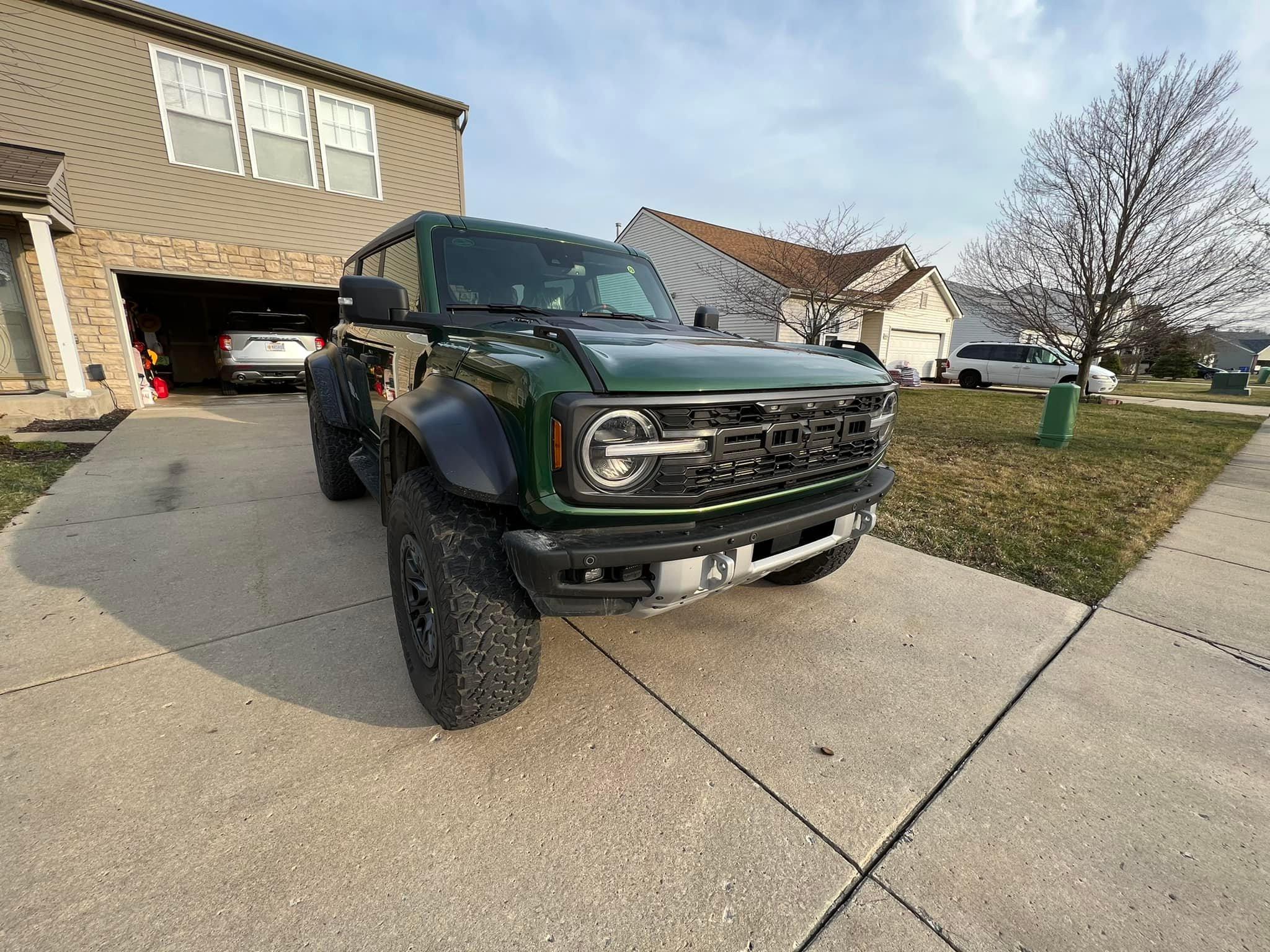 Ford Bronco Closeups of Eruption Green Bronco Raptor [updated w/ interior, suspension, engine underhood pics]) Eruption Green Bronco Raptor 1